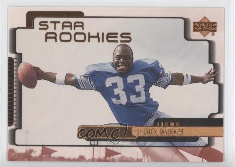 1999 Upper Deck Star Rookies Sedrick Irvin #243 Rookie RC 0a1