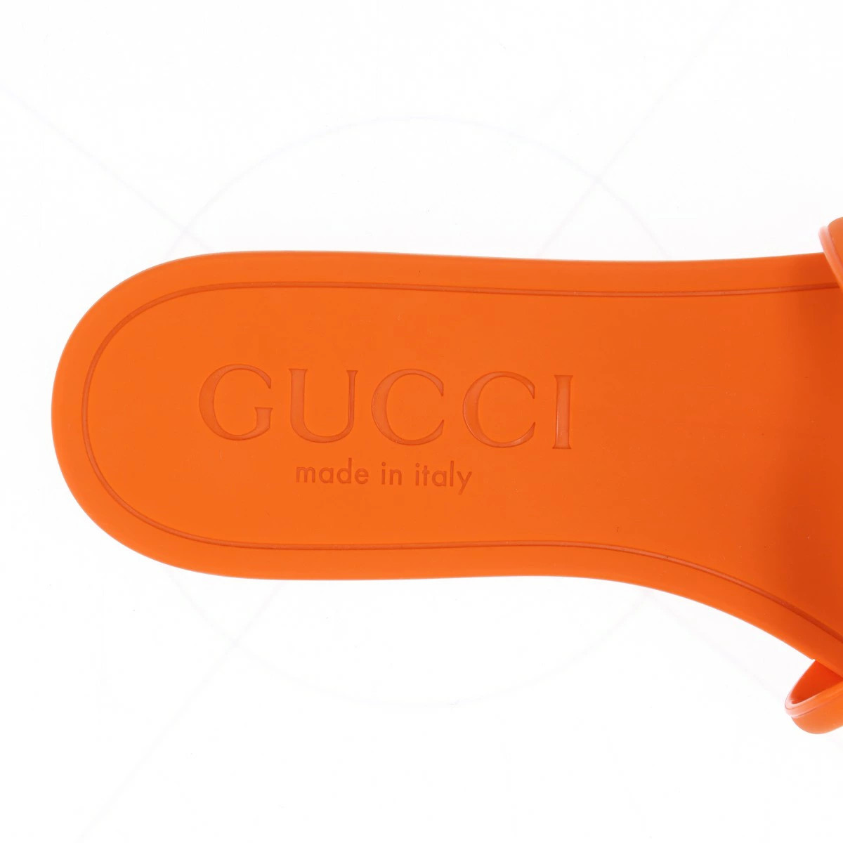 GUCCI Interlocking G 24 Years Rubber Sandals EU35 Women's Orange 780307 Box Stor thumbnail 9