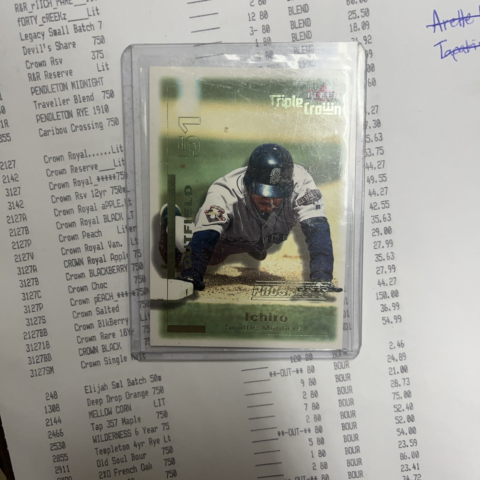 2001 Fleer Triple Crown - Prospects Ichiro Suzuki #306 /2999 (RC)