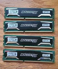 16GB 4X4GB CRUCIAL BALLISTIX SPORT DDR3 1600MHZ BLS4G3D1609DS1S00.16FMR