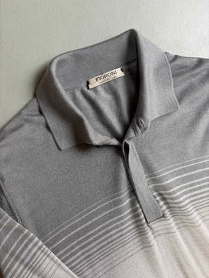 LNWOT Fioroni Cashmere Silk Polo Shirt Size 40 (50 EUR) bs77