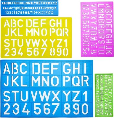 Mr. Pen Letters and Numbers Alphabet Templates, Letter 14 9 1_inches 