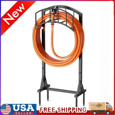 #ad Freestanding Garden Hose Holder with 4 Spikes Heavy Duty Water Hose Storage Rack $28.98