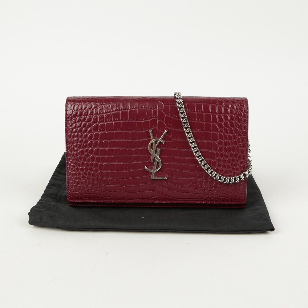 Saint Laurent 377829 Borsa a tracolla portafoglio con catena 122765000