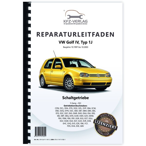 VW Golf 4 Typ 1J 1997-2003 5 Gang Schaltgetriebe Kupplung 02J Reparaturanleitung-image