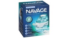 NAVAGE- Saline Nasal Irrigation Kit- FACTORY SEALED- 30 FREE Salt Pods- UNOPENED