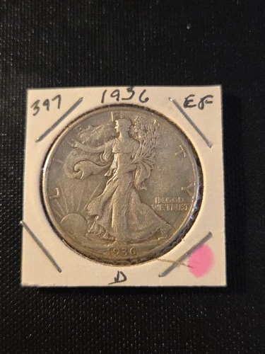 1936-D Walking Liberty Half Dollar In Extremely Fine Condition