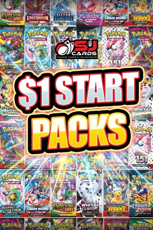 $1 START MODERN POKEMON PACKS ASCENDED, CHAOS, & MORE (PENNY DROPS!)