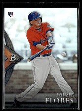 !!!     WILMER FLORES  BOWMAN  PLATINUM   BASEBALL ROOKIE  CARD $$