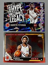 2- 2025 Chrome McDonald's Darryn Peterson Hype Legacy Blue RayWave, Base #50