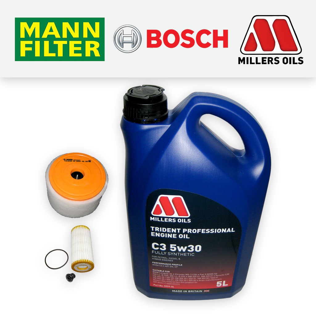 SERVICE KIT AUDI A6 (C7) 1.8 2.0 TFSI OIL AIR FILTERS SUMP PLUG +OIL (2015-2018)
