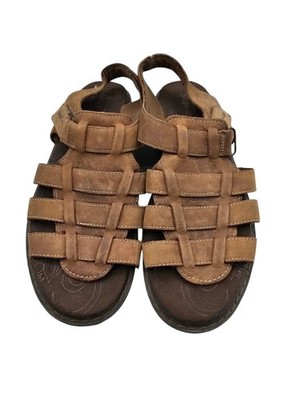 Skechers Shape-Ups brown leather fisherman sandals Mens Sz 9.5 Skechers Shape-Ups brown leather fisherman sandals Mens Sz  main image 2