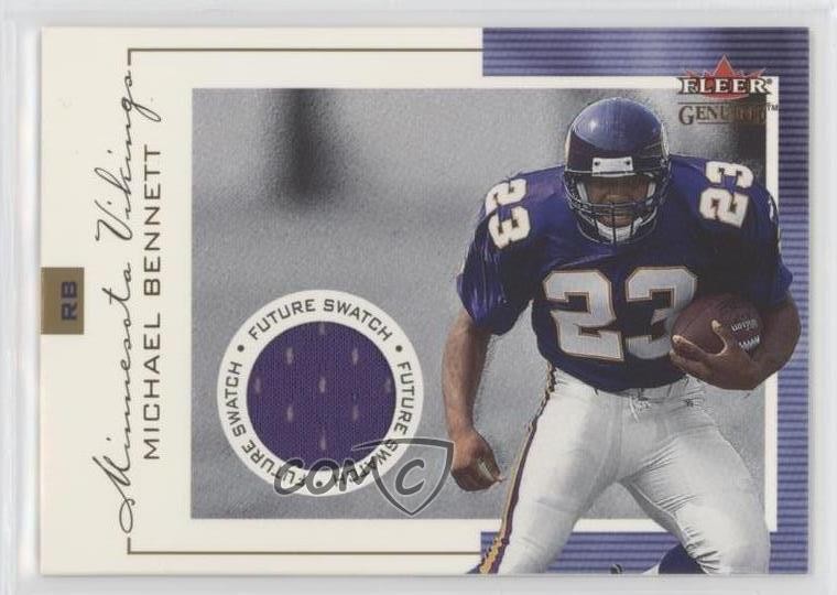 2001 Fleer Genuine Future Swatch 40/1000 Michael Bennett #138 Rookie RC uq5