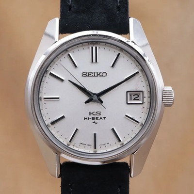 KING SEIKO 手巻き時計 パールホワイト King Seiko Hi-Beat 4502-7001 KING SEIKO HI-BEAT 45KS Silver Manual