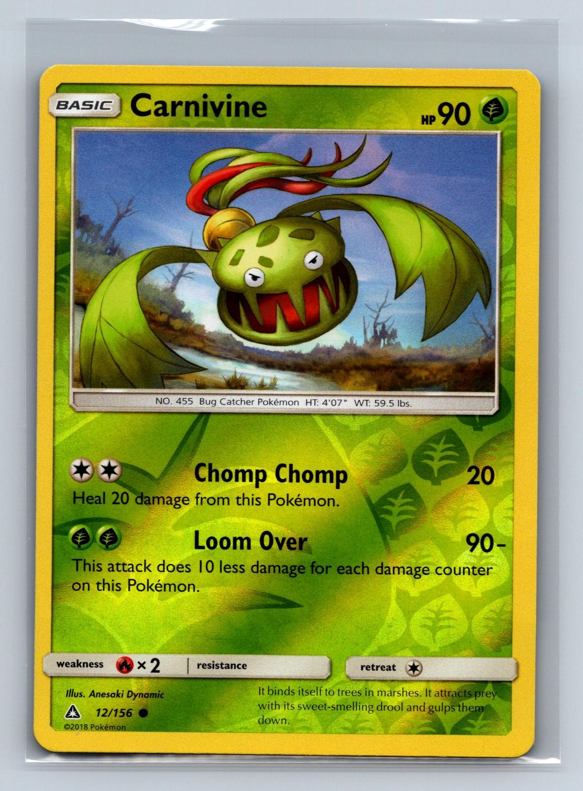 Carnivine 12/156 Common Ultra Prism Pokemon Reverse Holo NM/M 724b-43