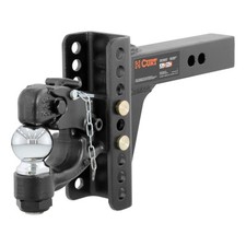 Curt 45907 Adjustable Channel Mount 2-516 Ball Pintle 2 Shank