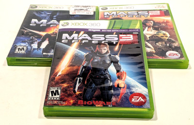 Xbox 360 - Mass Effect 1, 2, & 3 ScI-FI Horror