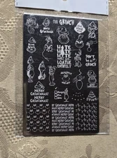 Mundo De Unas MDU Mou Grinch Christmas Grinchmas Cindy Holiday Nail Stamp Plate