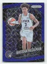 2025 Panini Prizm WNBA #53 Natisha Hiedeman Blue Velocity Prizms