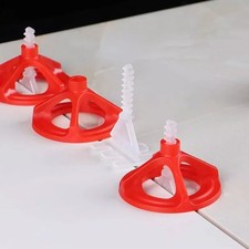 TILE SPACER Levelling System 2mm Floor Twister Spacer Screws + Red Twister Nuts