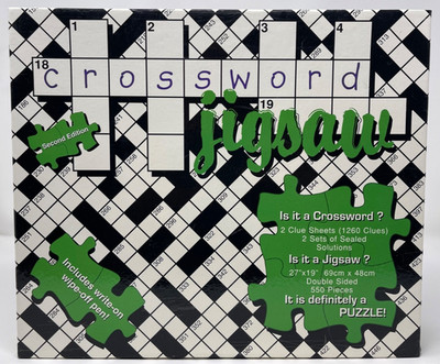 B.V. Leisure Crossword Jigsaw Green 2nd Edition Box 550 Piece Puzzle