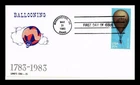 US COVER INTREPID HOT AIR BALLOONING FIRST DAY ISSUE LANDS END CACHET