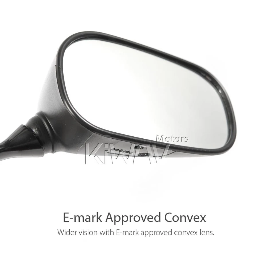 VAWiK -OE Replacement Right Mirror E-Mark FS142 fits Suzuki GSXR 1000 '01-'02 ε - Image 4 of 4