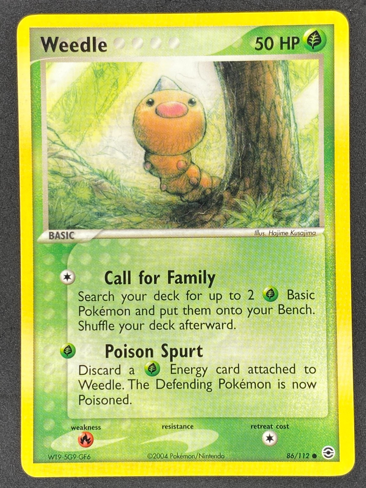 Pokémon Weedle 86/112 RG FireRed & LeafGreen NM