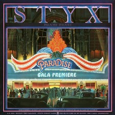 STYX Paradise Theatre BANNER HUGE 4X4 Ft Fabric Poster Tapestry Flag Art