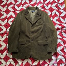 Vintage Polo Ralph Lauren Green Corduroy Blazer As Is Faded READ