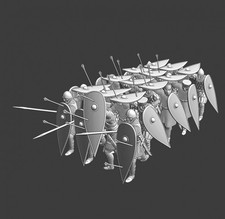 Northern Crusades Miniatures Medieval Crusader Infantry Shield Formation Saga 3D