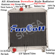 Aluminum 2Row Radiator For Ford New Holland 1510 1710 SBA310100291 SBA310100440