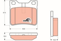 TRW Bremsbelagsatz Scheibenbremse Cotec GDB1276 FüR 406 8C 605 6B 8E 8B Peugeot