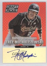 2013 Panini Prizm Perennial Draft Picks Red /100 Trey Michalczewski #99 Auto 0f8