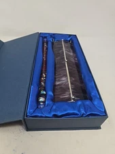 Kaleidoscope Prismatic Oil Wand, Purple Stained Slag Glass Stars Glitter in Box