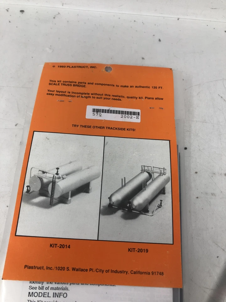 Kits de plastructo "Serie Trackside" Kit Escala N-2002 Puente de armadura Foto 3 de 4