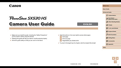Canon SX530 HS Power Shot Camera User Guide Instructions Canon SX530 HS Power Shot Camera User Guide Instructions