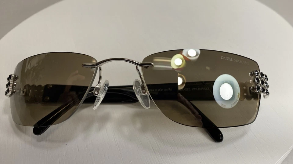 Gafas de sol Daniel Swarovski para mujer, S572 00 6051, chapadas en oro de 23 kt, Austria, nuevas Foto 3 de 4