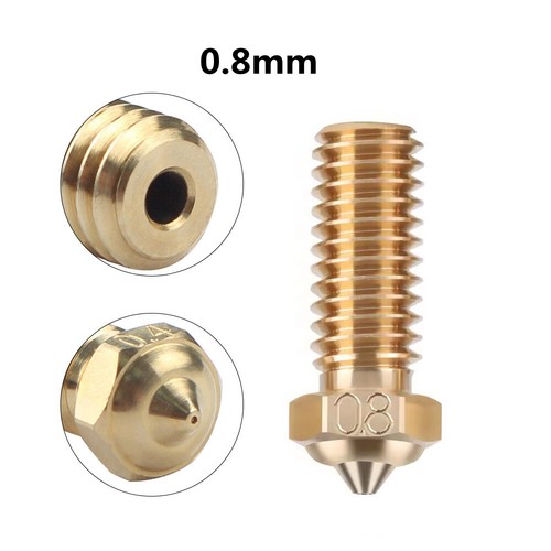 Buse laiton 0,4/0,6/0,8 pour pièce imprimante 3D QiDi Tech X Plus 3/ Max 3/ Smart 3 - Photo 9/16
