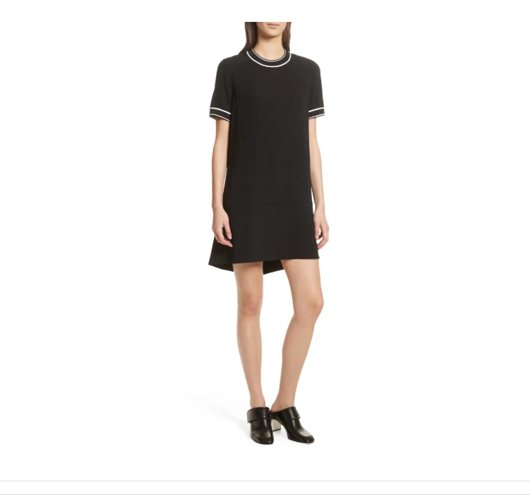 Crepe shift dress cheap