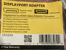 NEW - StarTech.com DisplayPort to HDMI Adapter - DP 1.2 to HDMI Video Converter