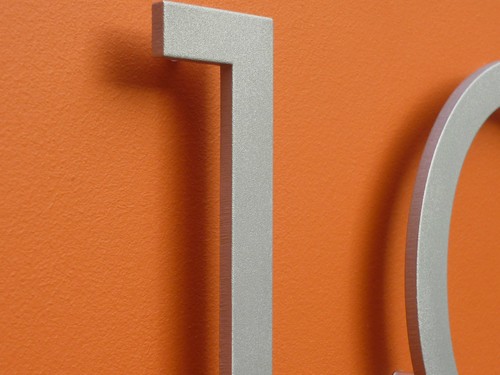 NEUTRAFACE Aluminium Hausnummern - groß 15 cm - SCHNELL - Bild 5 von 12