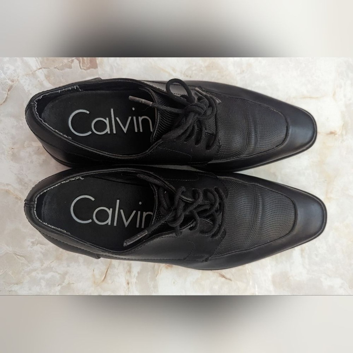 Calvin Klein Man\'s  RAMBERT Leather Oxfords  Black  Shoes Size 7M Amazon.com | Calvin Klein Jack Black 7 M | Oxfords main image 2