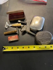 antique safety razor lot schick injector GEM w/ WILLSON box