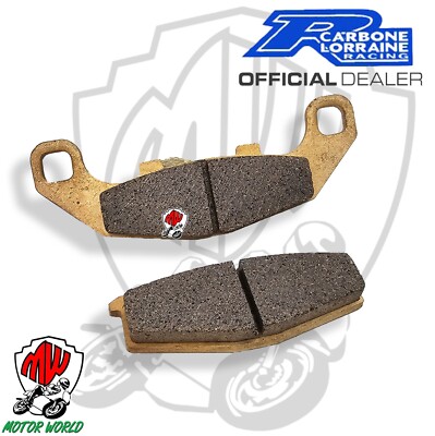 Paar Bremsbeläge Kohlenstoff Lorraine Kawasaki ZR 400 1992 Xanthus Vorderseite
