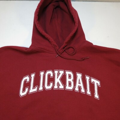 clickbait hoodie red