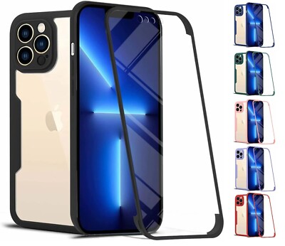 Hülle für iPhone 14 Pro Max Handy Schutz Case 360 Grad Full Body Tasche