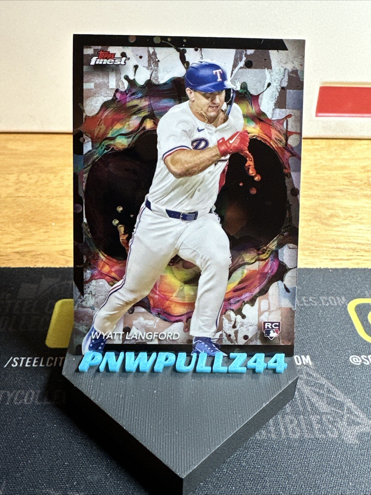 2024 Topps Finest Wyatt Langford Rookie RC RARE #226 Texas Rangers