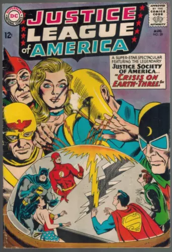 Justice League of America 29 JLA/JSA   1st Crime Syndicate!  Good 1964 DC Comic
