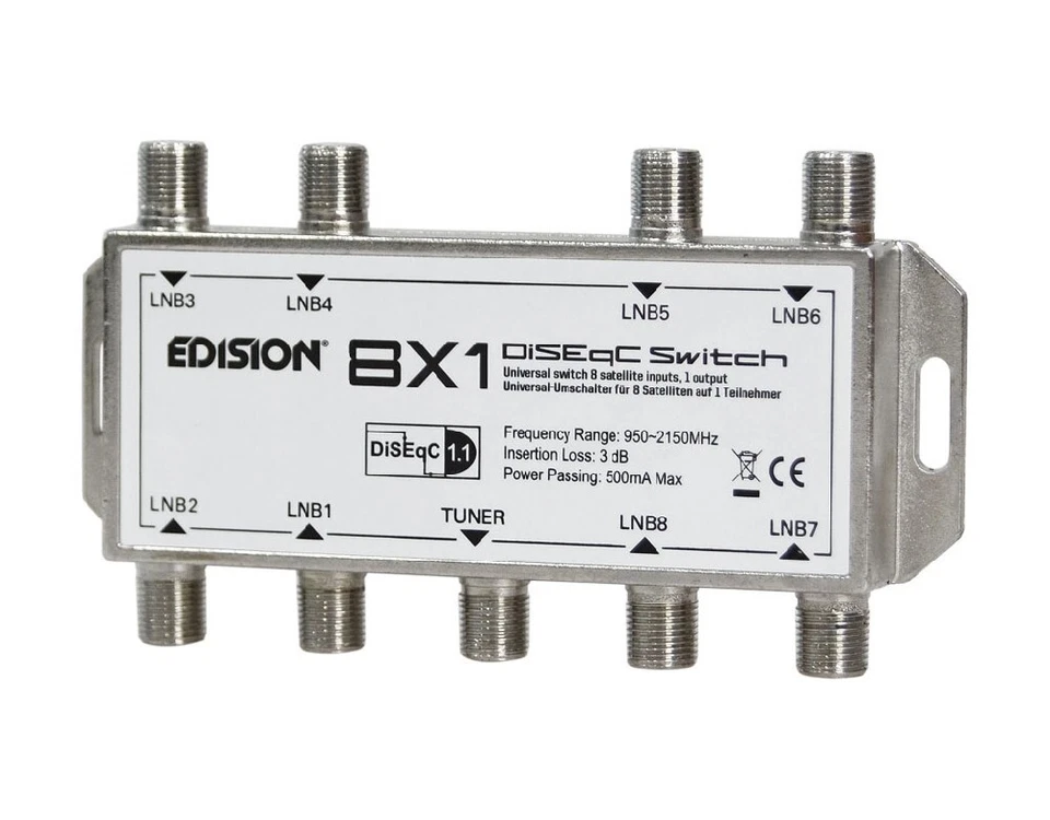 DISEQC 8x1 SAT EDISION SPEDIZIONE GRATIS - Immagine 2 di 4